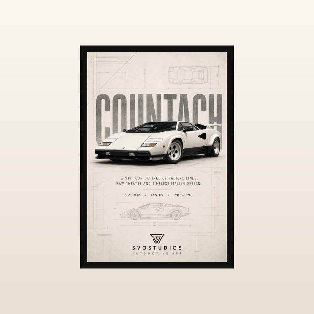 White V12 Heritage Blueprint