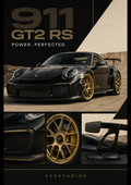 Gloss Black Porsche 911 GT2 RS artwork