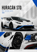Pearl White Huracán STO artwork