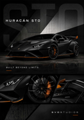 Stealth Black Huracán STO artwork