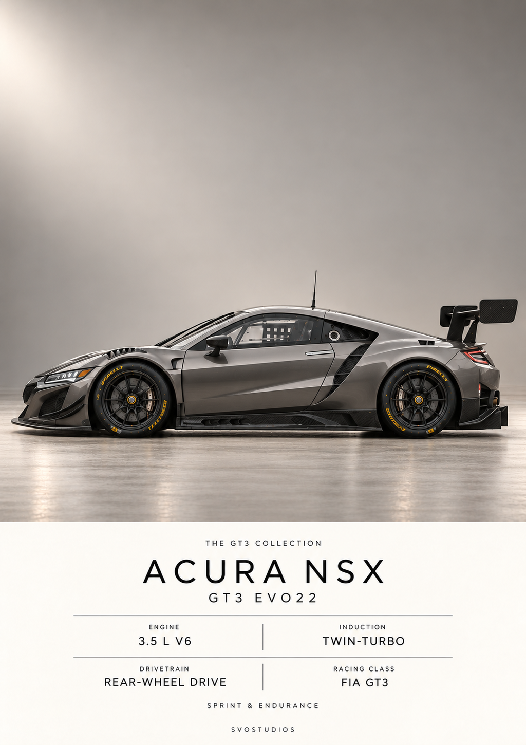 Acura NSX GT3 EVO22 artwork only
