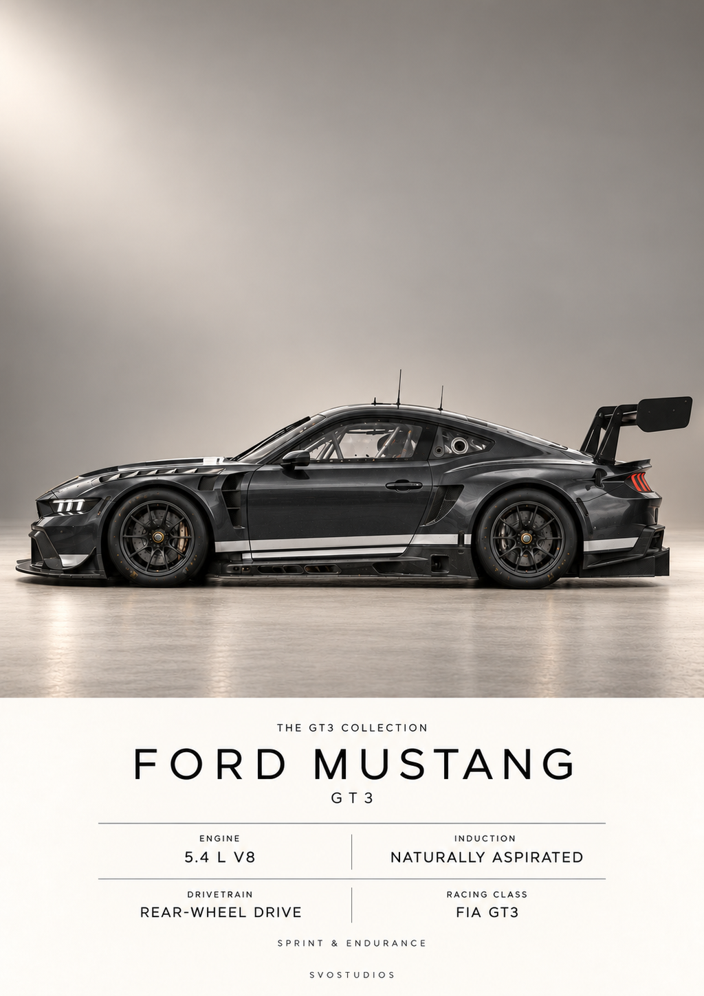 Ford Mustang GT3 artwork only