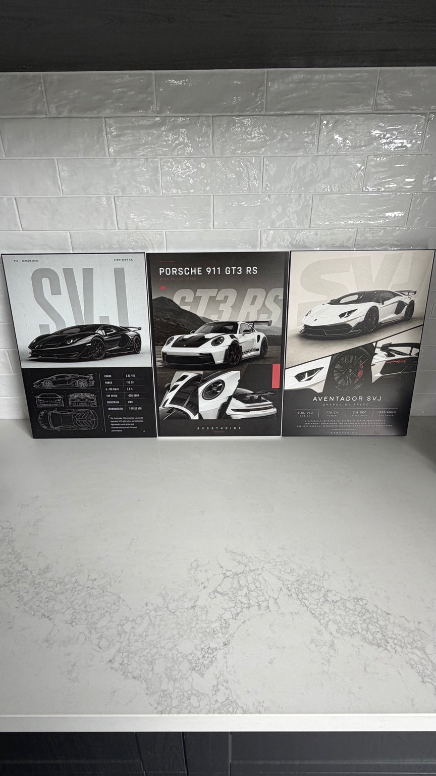 Real-life view of Pearl White Aventador SVJ frame finish